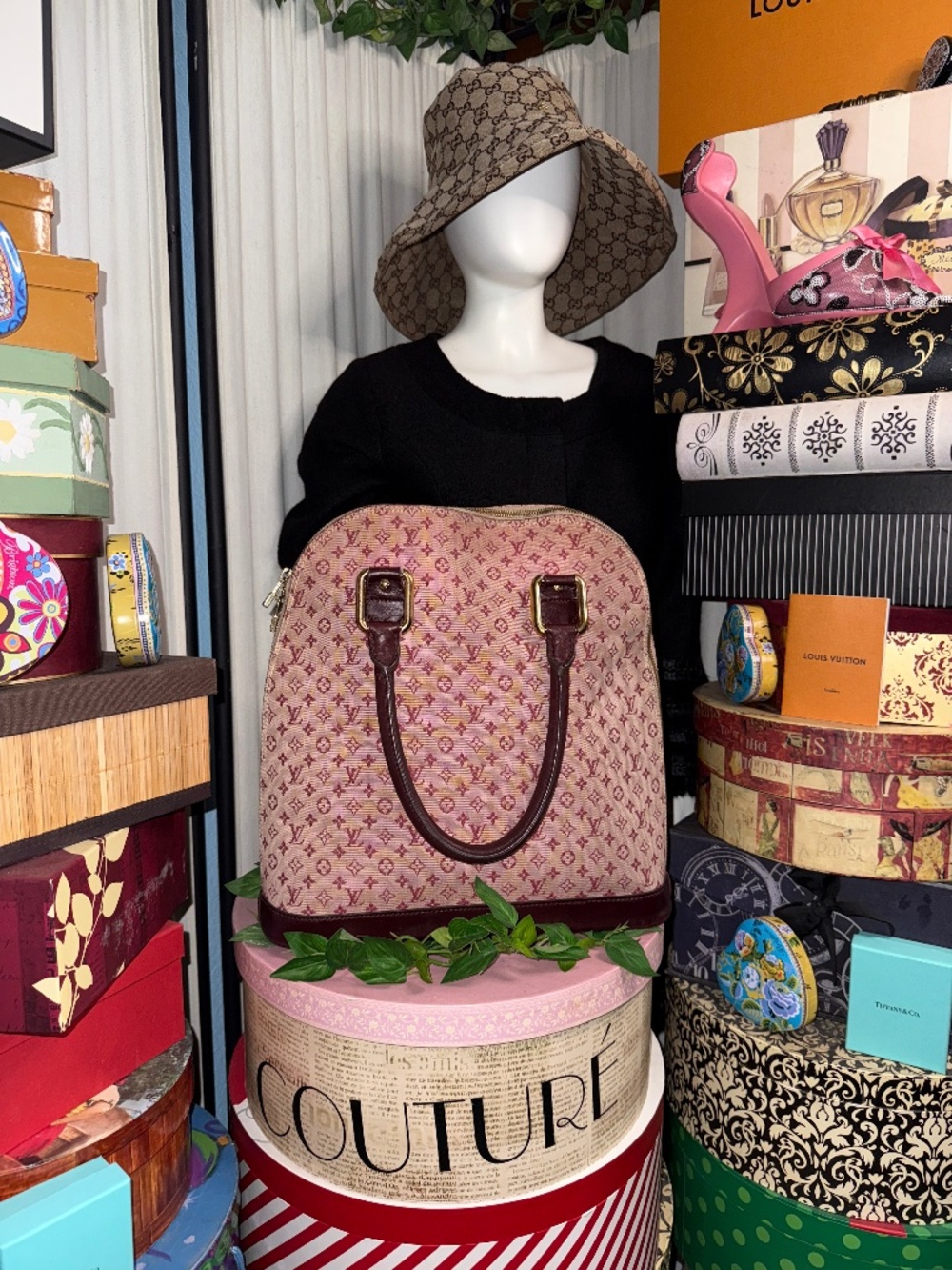 LOUIS VUITTON PINK DENIM ALMA TOTE! - Picture 11 of 17